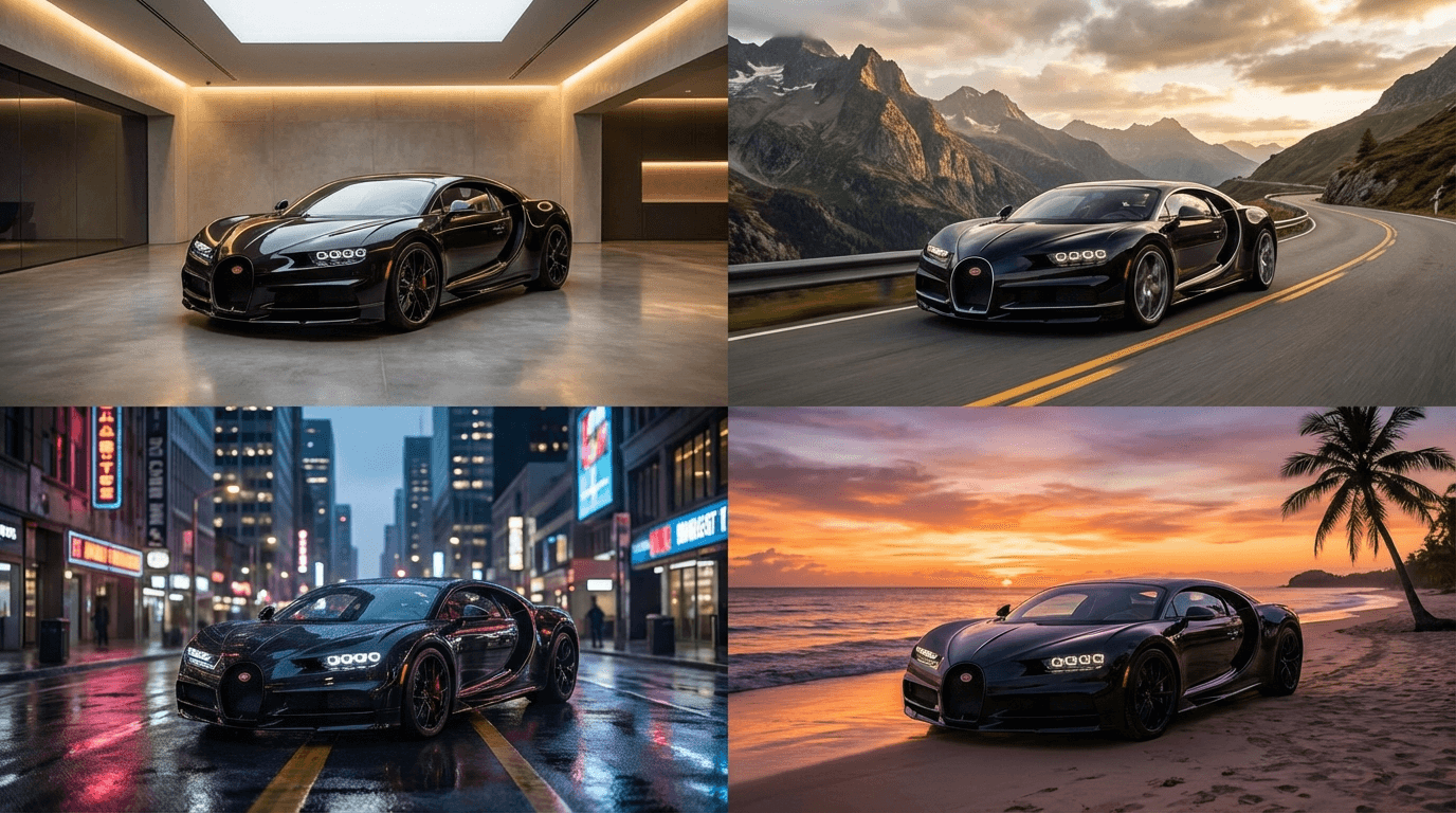 Galeria de fundos para fotos de carros: showroom, natureza e cidade